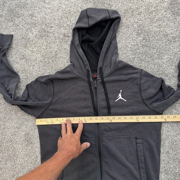 Jordan Hoodie Mens Medium Full Zip Dri-FIT Athletic Sweatshirt DC9737-010 - Picture 3 of 12